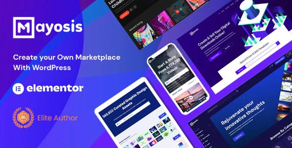 Mayosis Theme - Digital Marketplace WordPress Theme