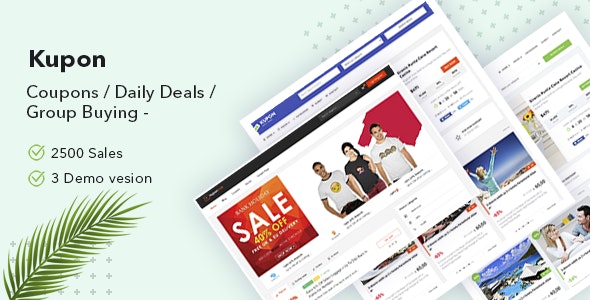 KUPON - Coupons / Daily Deals / Group Buying - Marketplace WordPress Theme