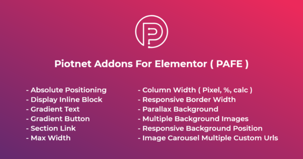 Piotnet Addons For Elementor