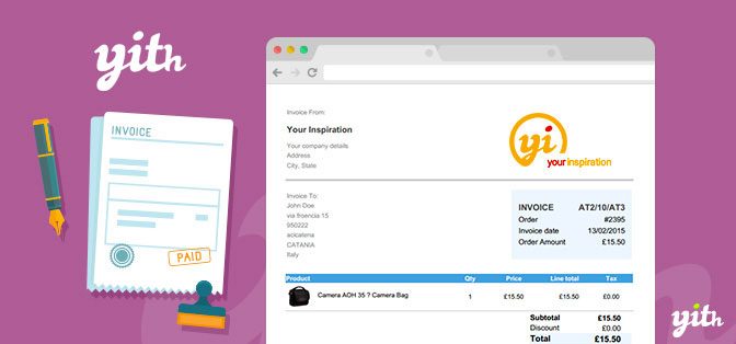 YITH WooCommerce PDF Invoice and Shipping List Premium