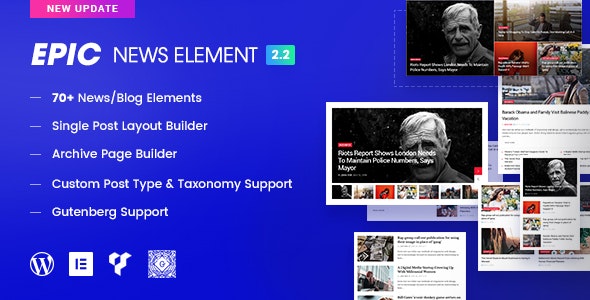 Epic News Elements plugin