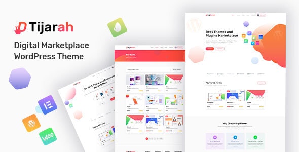 Tijarah - Digital Marketplace WooCommerce Theme