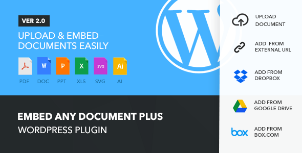 Embed Any Document Plus - WordPress Plugin