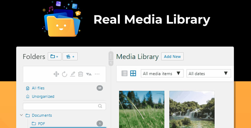 Real Media Library Pro: Media Library Folder & File Manager for Media Management