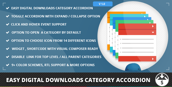 Easy Digital Downloads Category Accordion