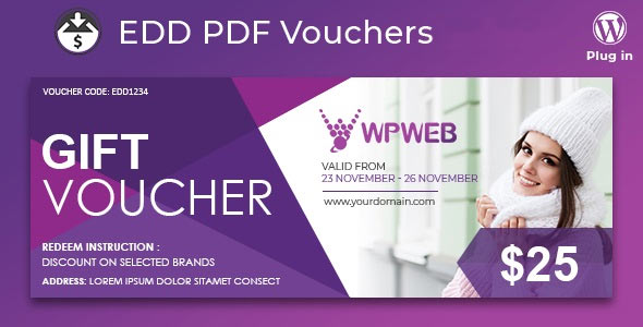 Easy Digital Downloads - PDF Vouchers