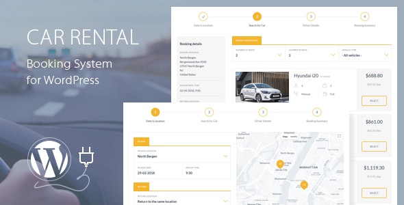 Car Rental Booking System for WordPress