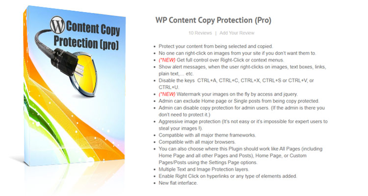 WP Content Copy Protection Pro