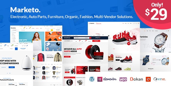 Marketo Theme - eCommerce & Multivendor Marketplace Woocommerce WordPress Theme