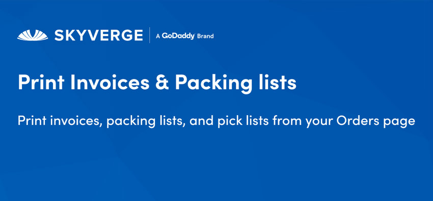 WooCommerce Print Invoices & Packing lists - Print Invoices and Packing Lists for WooCommerce