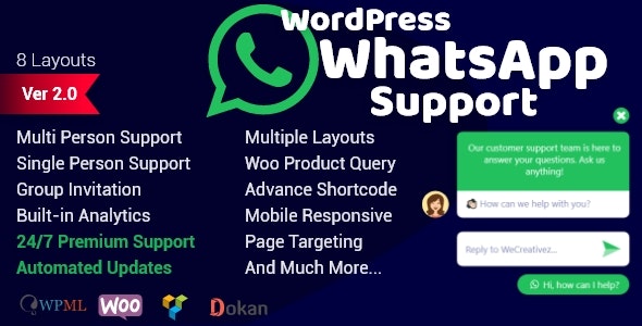 WordPress WhatsApp Support