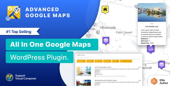 Advanced Google Maps Plugin for Wordpress