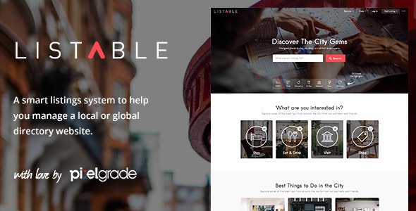 LISTABLE Theme – A Friendly Directory WordPress Theme