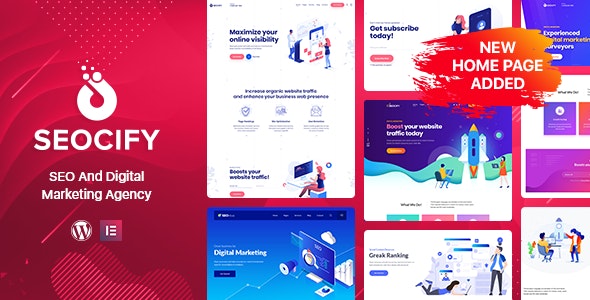 Seocify theme - SEO Digital Marketing Agency WordPress Theme