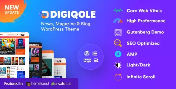 Digiqole - News Magazine WordPress Theme