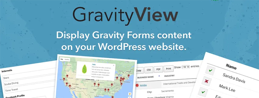 GravityView - Display Gravity Forms Entries on Your Website