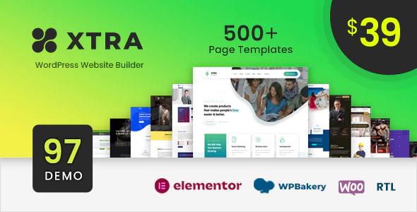 Xtra Theme - WordPress Website Builder + RTL