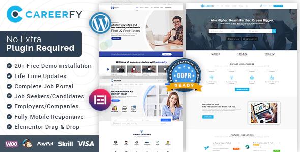 Careerfy Theme - Job Board WordPress Theme