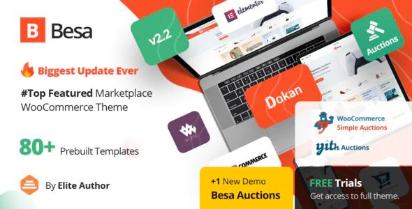 Besa Theme - Elementor Marketplace WooCommerce Theme