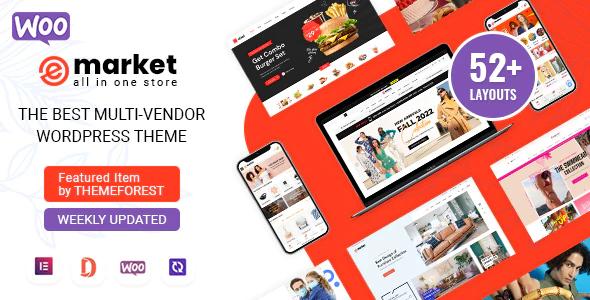 eMarket Theme : eMarket - All-in-One Multi Vendor MarketPlace Elementor WordPress Theme