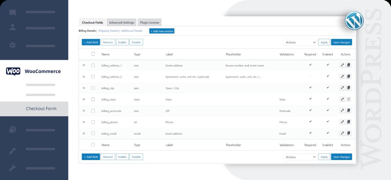 Checkout Field Editor Pro for WooCommerce