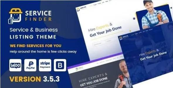 Service Finder Theme - Provider and Business Listing WordPress Theme