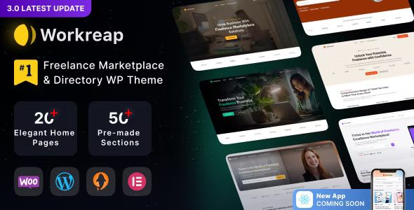 Workreap theme - Freelance Marketplace and Directory WordPress Theme