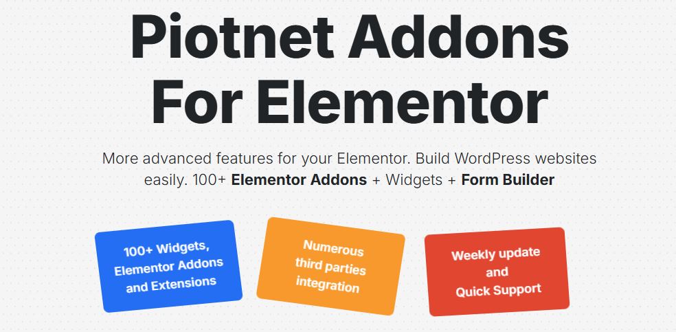 Piotnet Addons For Elementor